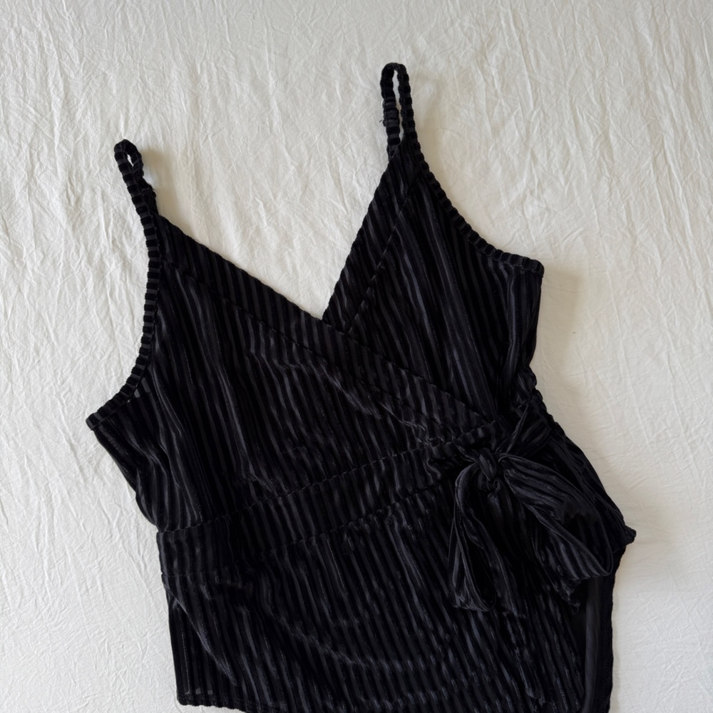 Women's Velvet Wrap Style Bodysuit